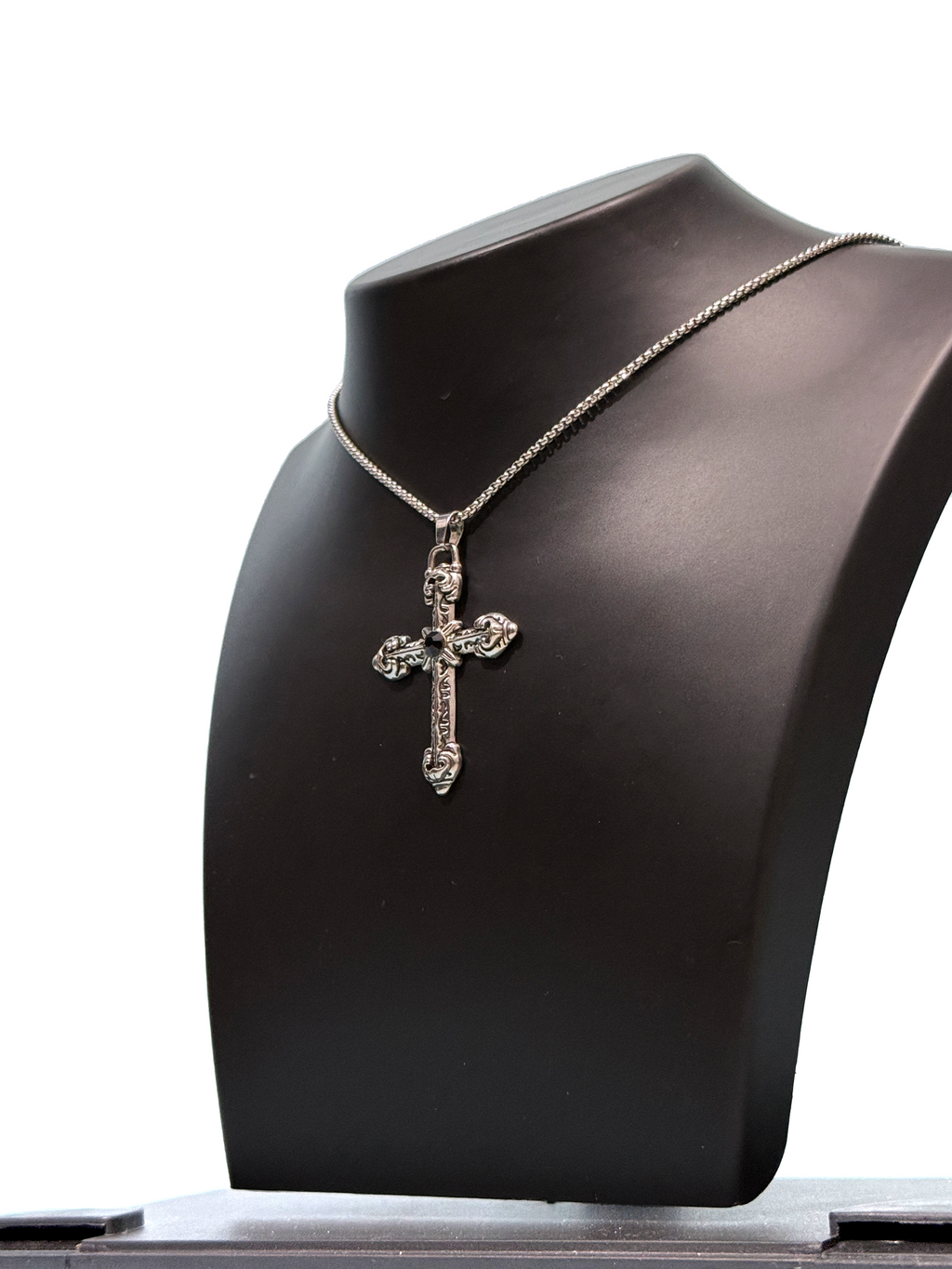 Ravenstone Cross Necklace