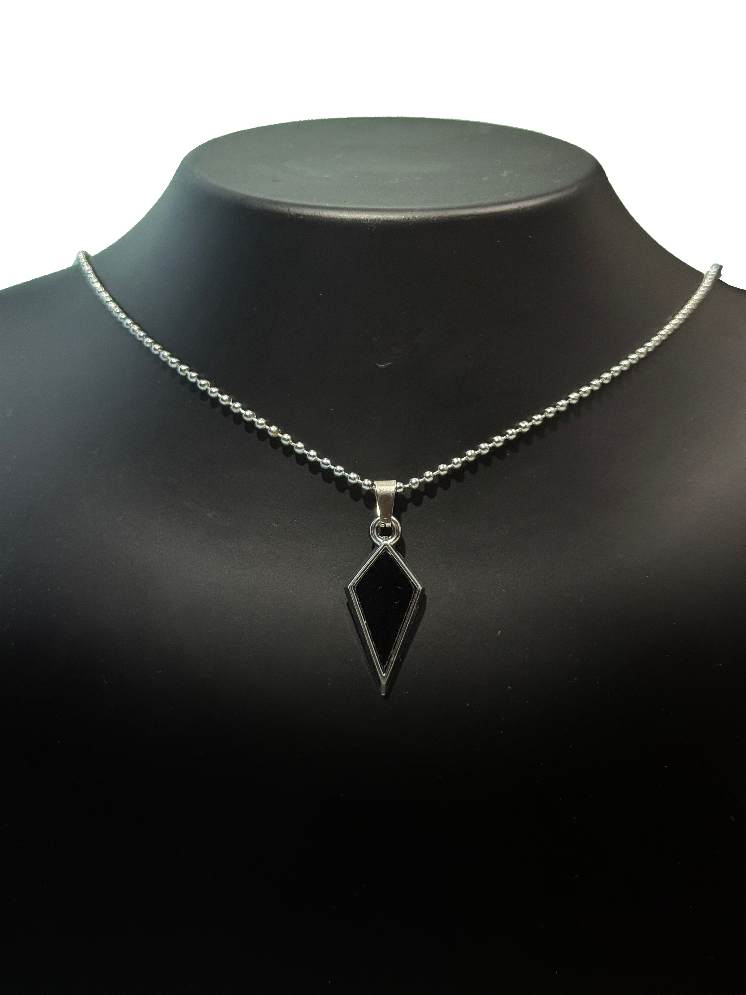 Black Rhombic Necklace