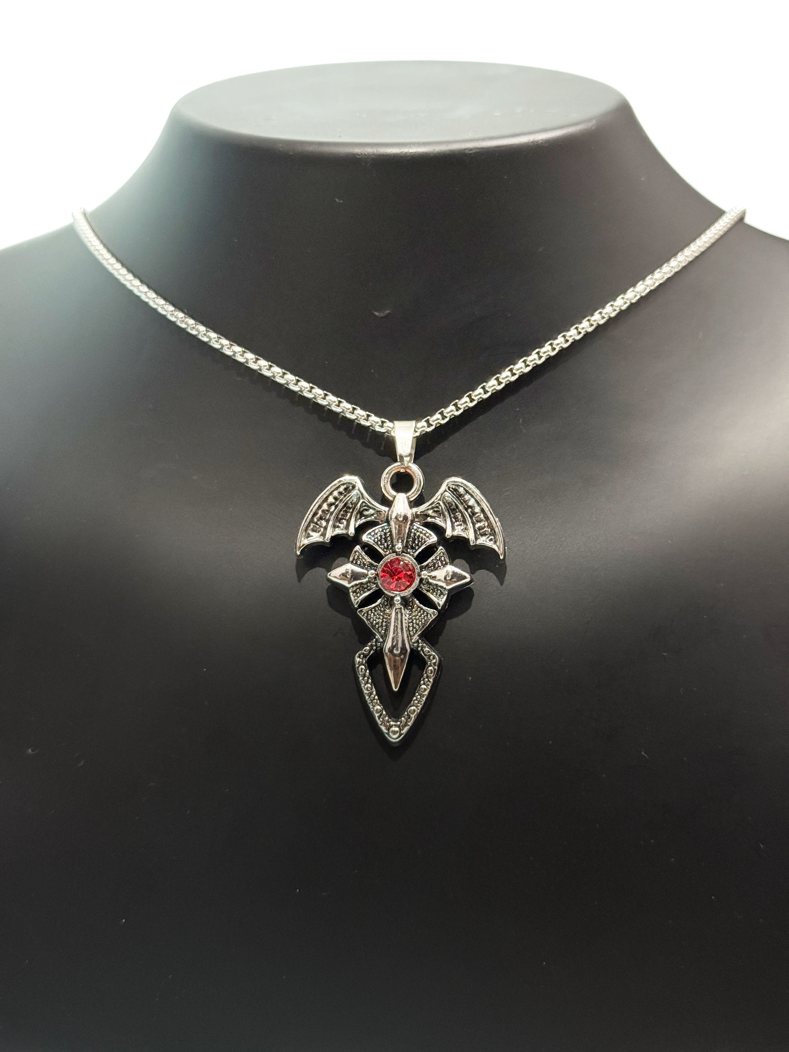 Crimson Wings Necklace