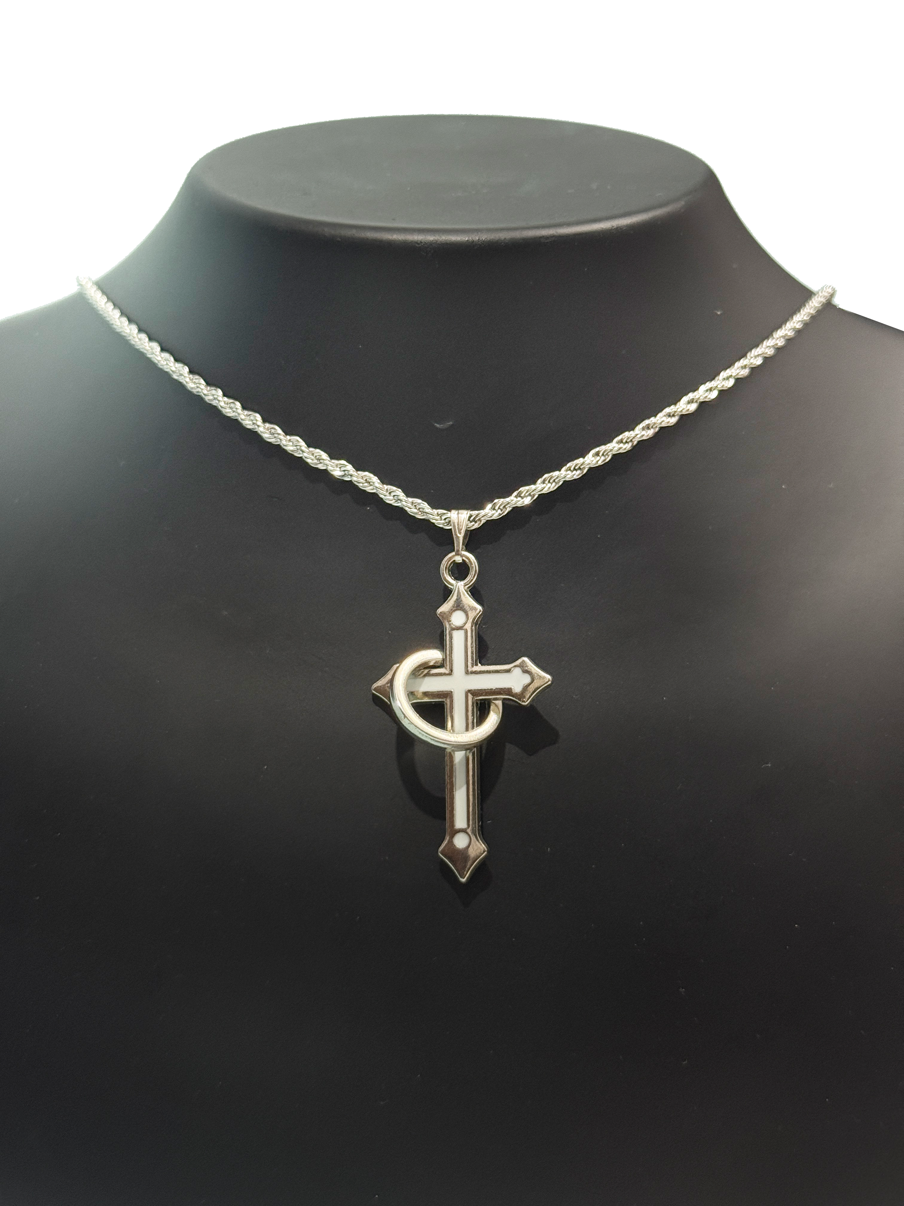 Halo Cross Necklace
