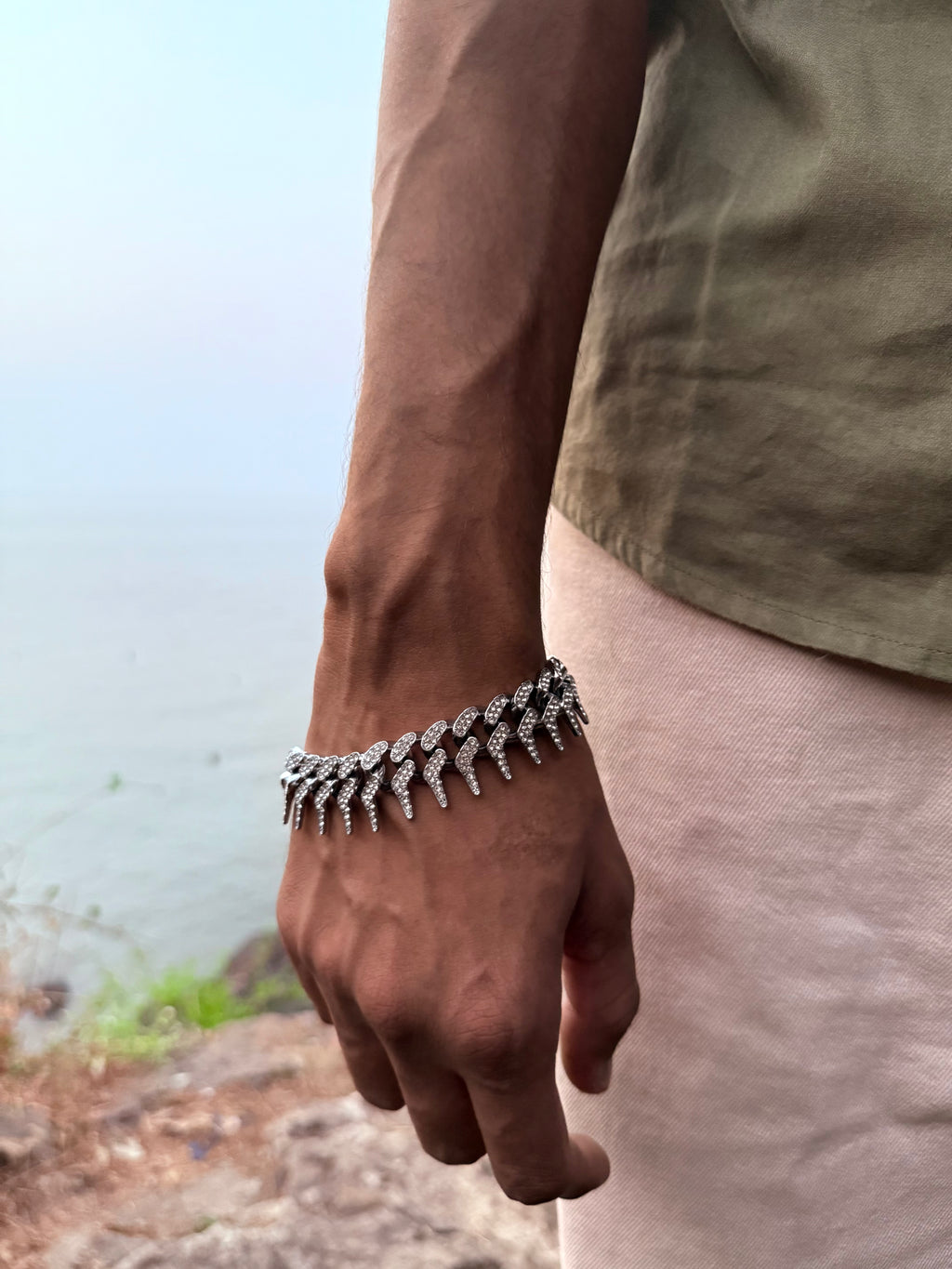 Centipede Cuban Bracelet